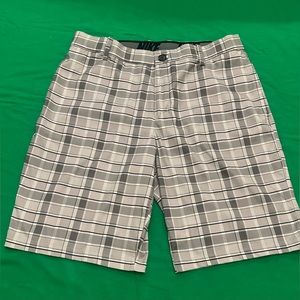 Nike Golf men’s grey/white plaid shorts. Size 33 waist